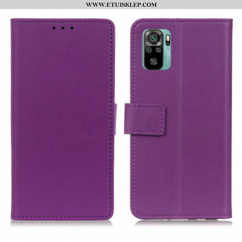 Etui Folio do Xiaomi Redmi Note 10 / 10S Klasyczna Sztuczna Skóra